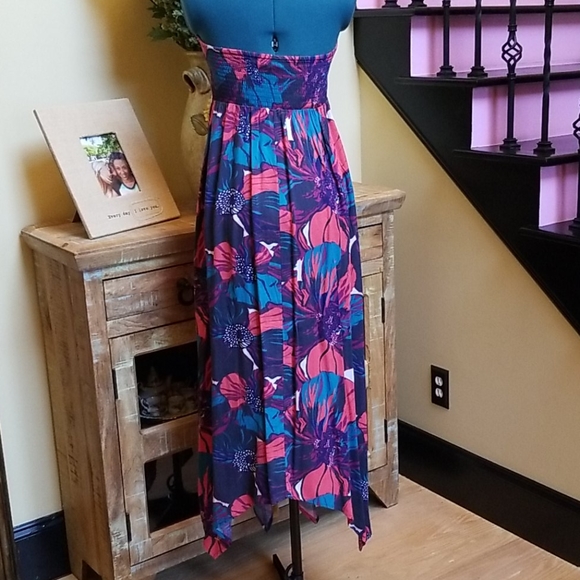 New Roxy Strapless Maxi Dress - SZ S - Picture 5 of 8